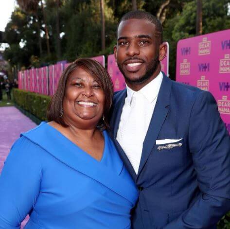 Robin Paul with her son Chris Paul.
